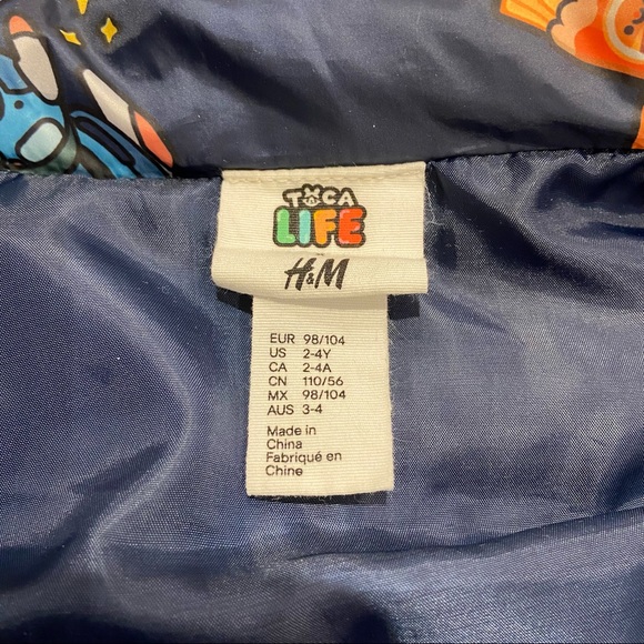 H&M Kids X Toca Life Padded Vest - Toddler Size 2-4y - Picture 5 of 6